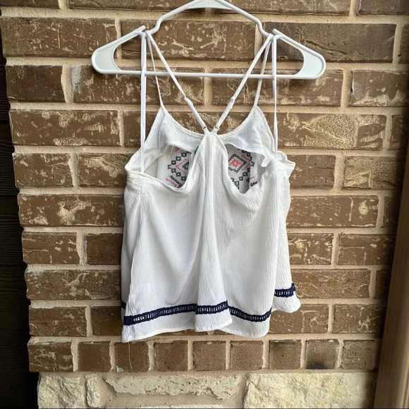 Alice Blue Embroidered Cami Tank Top adjustable straps, Large - Picture 6 of 8